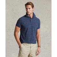 Cotton Pique Polo Shirt with Embroidered Logo in Slim Fit