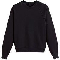 Cotton Back-Buttoned Sweatshirt