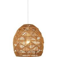 Diamond Woven Rattan Natural Easifit Ceiling Shade