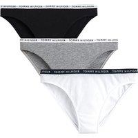 Pack of 3 Knickers in Cotton with Logo Print Waistband