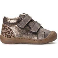 Kids Leather Touch 'n' Close High Top Trainers