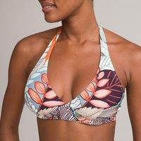 Printed Halterneck Bikini Top