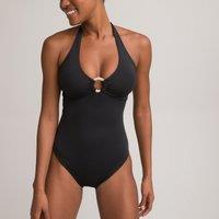 Buckle Detail Halterneck Swimsuit