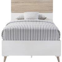 White and Oak Scandi Style Bed