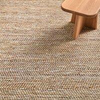 Aurok Jute / Recycled Leather Handwoven Rug