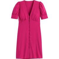 V-Neck Mini Dress with Short Sleeves