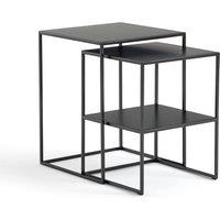 Set of 2 Hiba Steel Nesting Side Tables