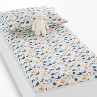 Azur Sea Life Cotton Fitted Sheet