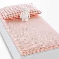 Vichy Gingham Checked Cotton Cot Fitted Sheet