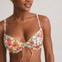 Padded Bikini Top in Floral Print