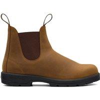 Classic Chelsea Leather Ankle Boots with Flat Heel