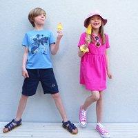 Organic Cotton Bermuda Shorts, 3-14 Years