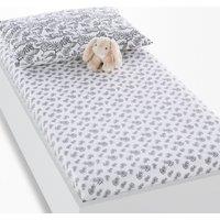 Sweet Jungle Palmette Cotton Fitted Sheet