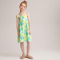 Lemon Print Strappy Dress, 3-12 Years