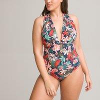 Floral Print Halterneck Swimsuit
