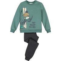 Rhino Print Fleece Pyjamas in Cotton Mix, 3-12 Years