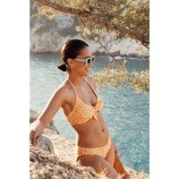 Printed Triangle Bikini Top