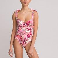 Demi-Cup Swimsuit in Floral Print