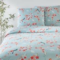 Miss Alma Floral 100% Cotton Bedding Set with Square Pillowcase