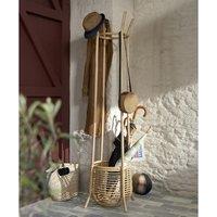 Aya Rattan Basket Coat Rack