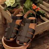 Leather Closed Sandals