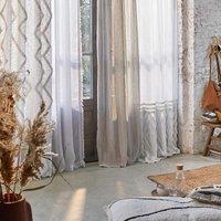 Assa Tufted Hidden Hook Cotton Curtain