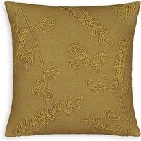 Azra Floral Textured Cotton Square Cushion Cover