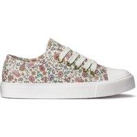 Kids Floral Print Trainers in Recycled Canvas