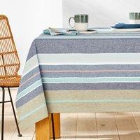 Antika Woven-Dyed Striped Organic Cotton Tablecloth