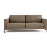 Andra Textured Fabric 2-3 Seater Sofa with Black Legs