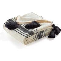 Ghardaa Striped Tassel 100% Wool Blanket