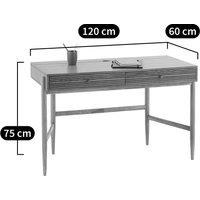 Briniac Oak Veneer Desk