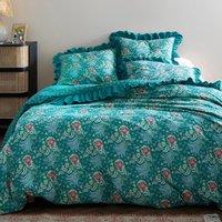 Sepahan Ruffled Palmette 100% Washed Cotton Duvet Cover