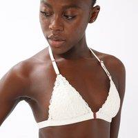 Sensual Embroidered Triangle Bra in Recycled, Eco-Friendly Fabrics