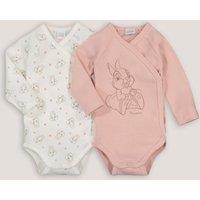 Pack of 2 Thumper Bodysuits in Organic Cotton with Long Sleeves