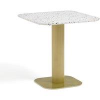 Bistro Metal & Terrazzo Garden Table