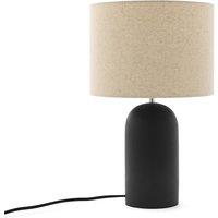 Emna Concrete and Linen Table Lamp