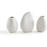 Set of 3 Hedna 9.5cm/10cm/12cm High Ceramic Vases