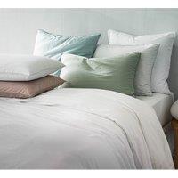 Augusta 100% Organic Cotton Percale 180 Thread Count Duvet Cover