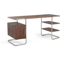 Emlyn Walnut & Metal Frame Desk