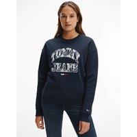 Logo Print Sweatshirt in Cotton Mix