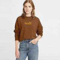 Logo Print Cotton Sweatshirt wth Crew Neck