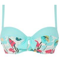Jaia Demi-Cup Bikini Top in Floral Print