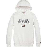 Logo Print Hoodie in Organic Cotton, 10-16 Years