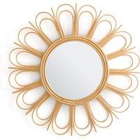 Nogu 90cm Diameter Rattan Daisy Mirror