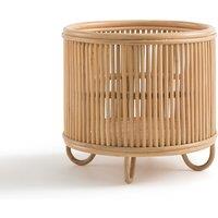 Malu 32cm Diameter Round Rattan Flowerpot with Stand