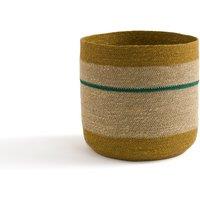 Saski Multicoloured Woven Straw Basket