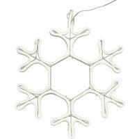 41cm White Neon Snowflake LED Wall Light