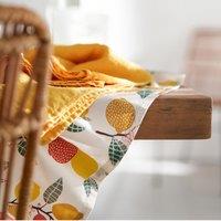 Lemon Coated Cotton Tablecloth