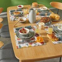 Set of 2 Citron Fruit Coated Cotton Placemats